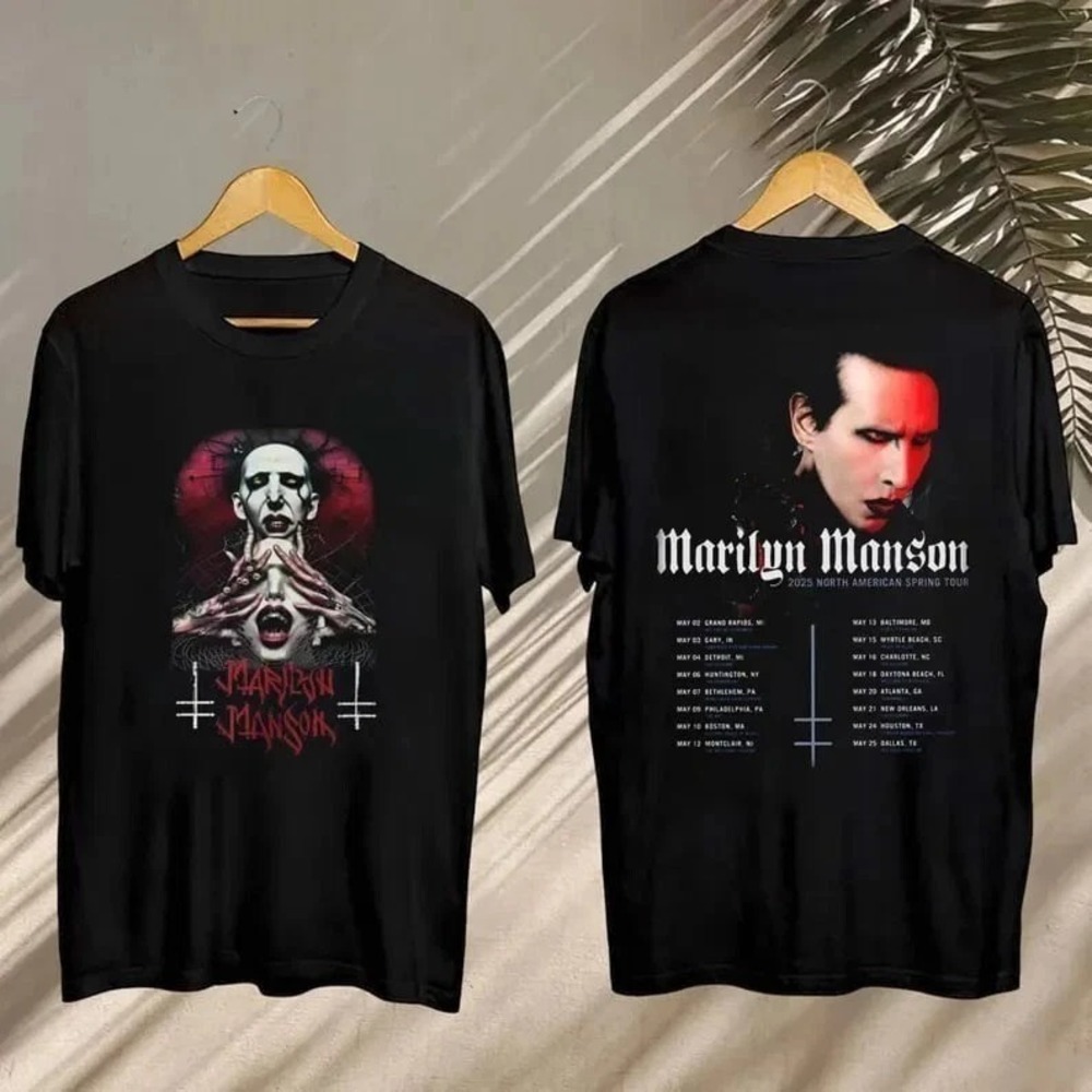 Marilyn Manson 2025 Spring Tour 2 Sided